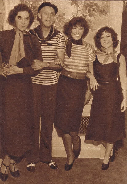 Fanny Brice, Irving Netcher, Rosie Dolly and Ann Pennington