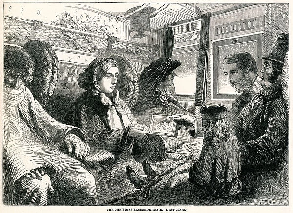 First class passengers going home for Christmas 1859