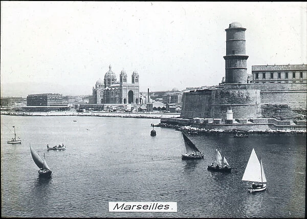 France - The Town & Harbour, Marseilles