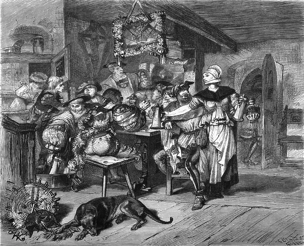 German tavern scene with soldiers