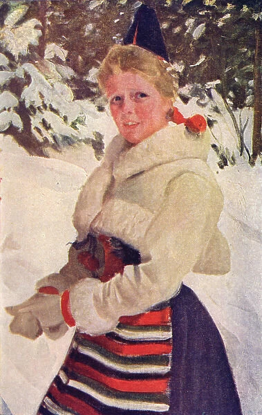 A Girl from Rattvik in traditional costume - Sweden