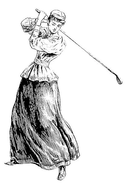 Golf  /  Lady Golfer 1890