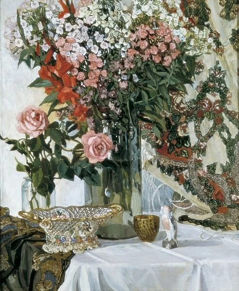 GOLOVIN, Aleksandr (1863-1930). Still Life. Flowers