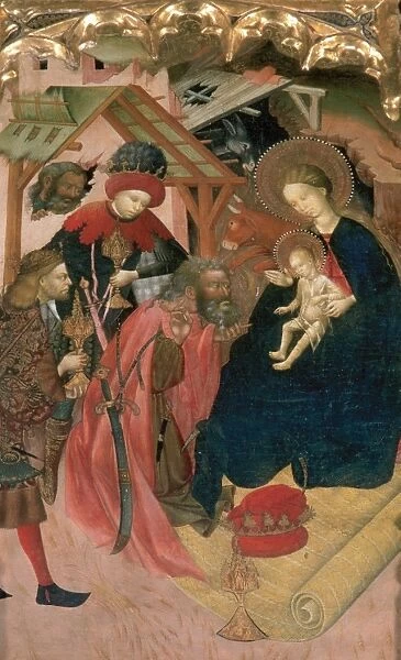 Gothic art. Joan Antigo. 15th century. Altarpiece of the Vir