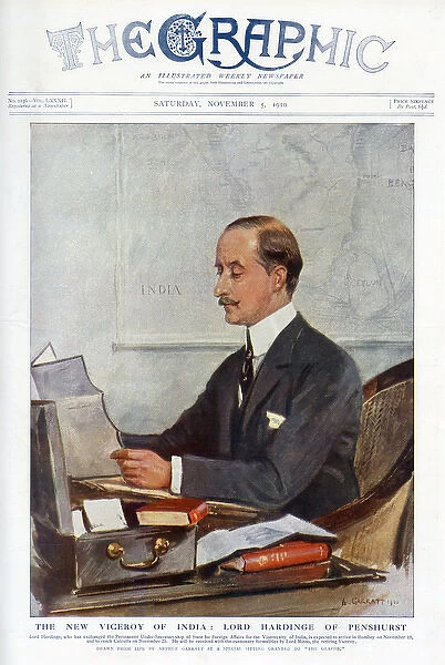 The Graphic cover - Lord Hardinge, new Viceroy of India