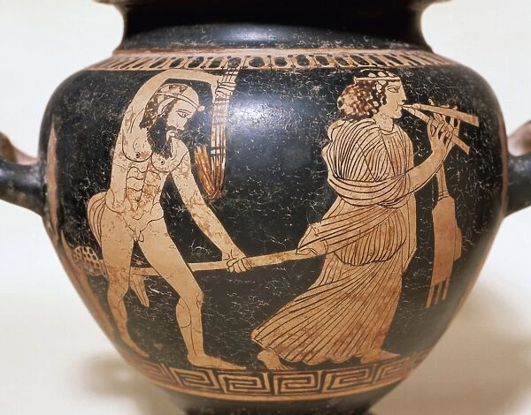 Greek art. 5th century BC. Classic period. Stamnos. Red figu