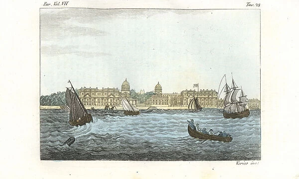 Greenwich Hospital on the River Thames, London, 18th century