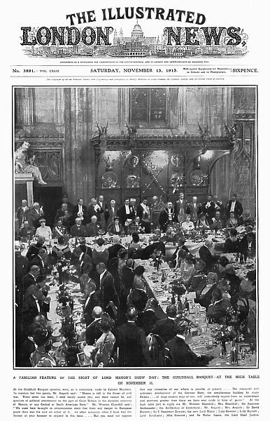 Guildhall banquet on the evening of the Lord Mayors Show