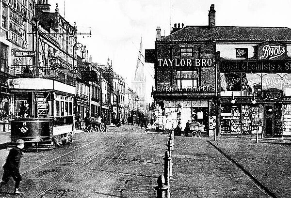 High Street, Chesterfield early 1900's