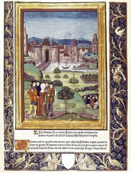 History of Troy. Illustration of the first chapter