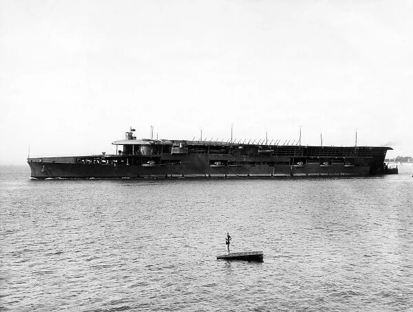 HMS Furious aircraft carrier, WW1