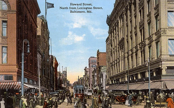 Howard Street, Baltimore, Maryland, USA