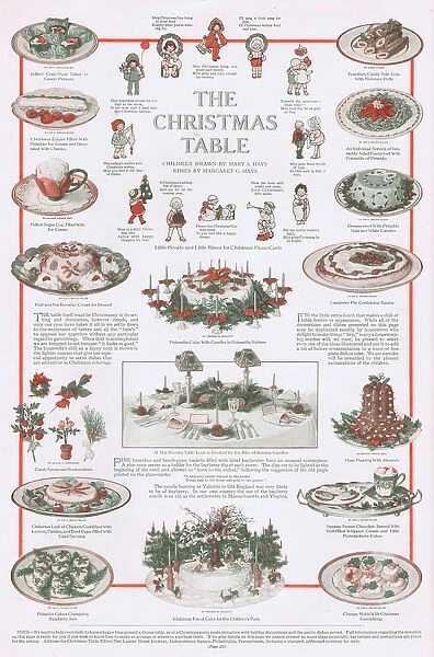 Ideas for the Christmas dining table, 1914