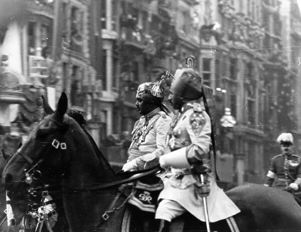 Indian Cavalrymen at Coronation George VI