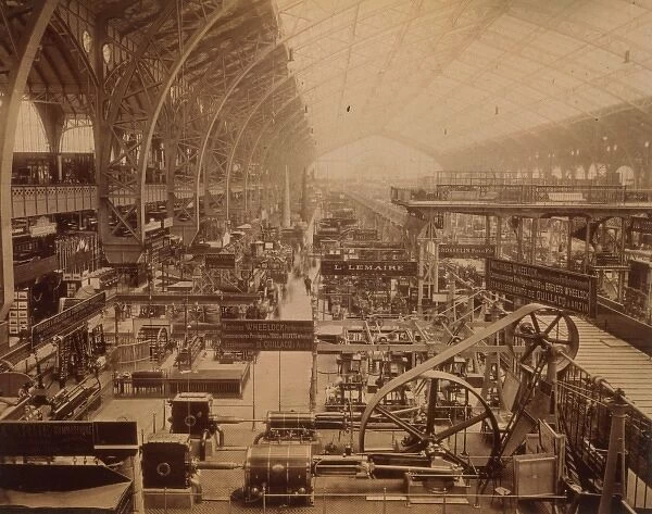 Interior of the Gallery of Machines, Paris Exposition, 1889