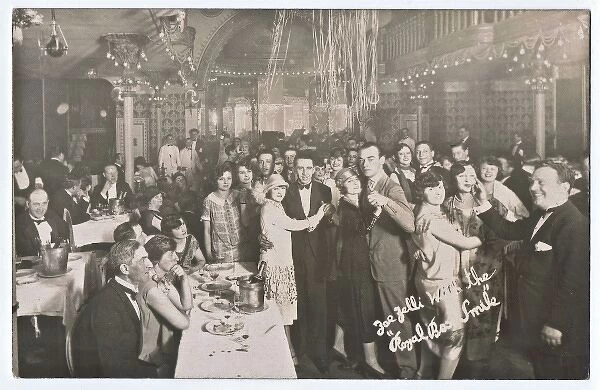 An interior view of a party at Zellis nightclub, Montmartre