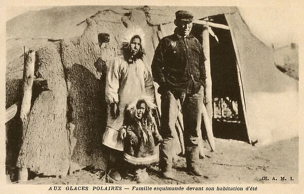 Inuit - Family by their Summer Residence