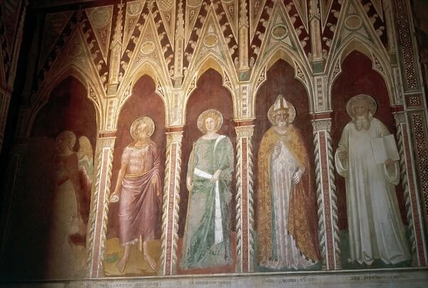 Italy. Basilica Saint Miniato al Monte. Frescoes