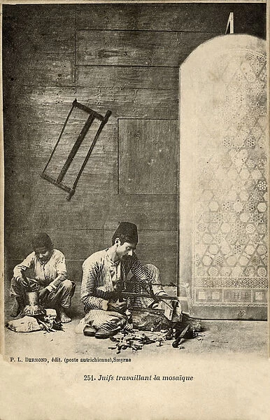 Izmir, Turkey - Jewish Traditional Mosaic making