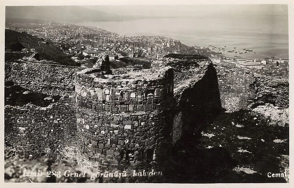 Izmir, Turkey - view from Castle of Kadifekale (Mt Pagus)
