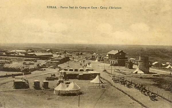 Izra, Syria - view south toward airport and Rail Station