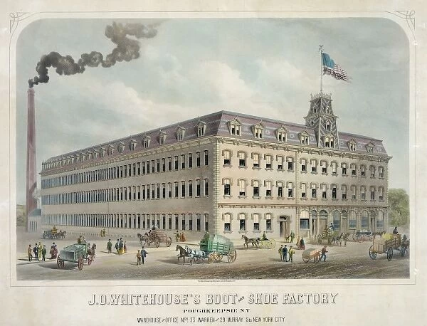 J. O. Whitehouses boot and shoe factory, Poughkeepsie, N. Y