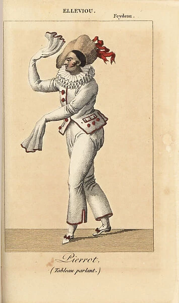 Jean Elleviou as Pierrot in Le Tableau parlant