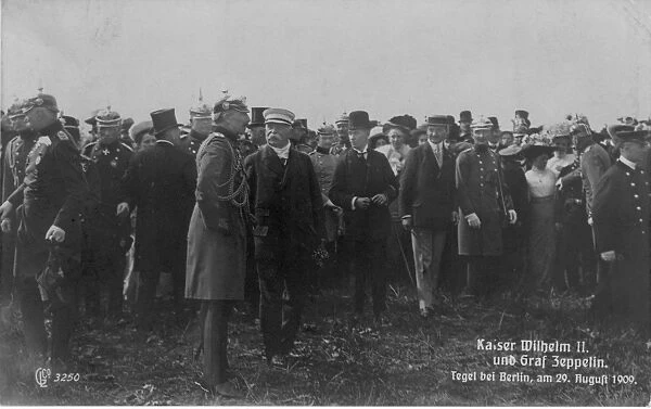 Kaiser Wilhelm II with Count Graf von Zeppelin