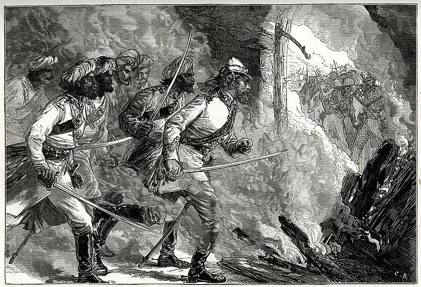 Kieutenant William Alexander Kerrs successful attack on rebels at Kolhapur