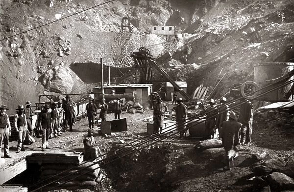 Kimberley, South Africa, circa 1888 - Mining