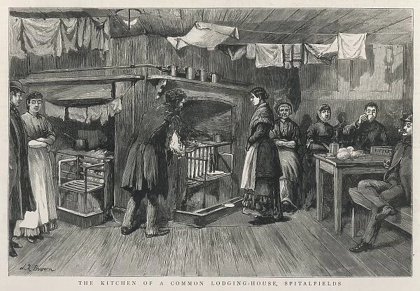 The kitchen of a common lodging house, Spitalfields, London