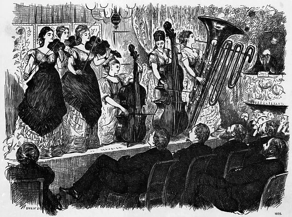 Ladies orchestra, 1875