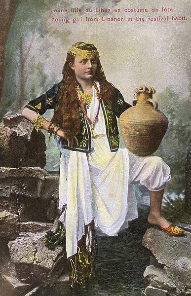 Lebanese girl in Festival Costume