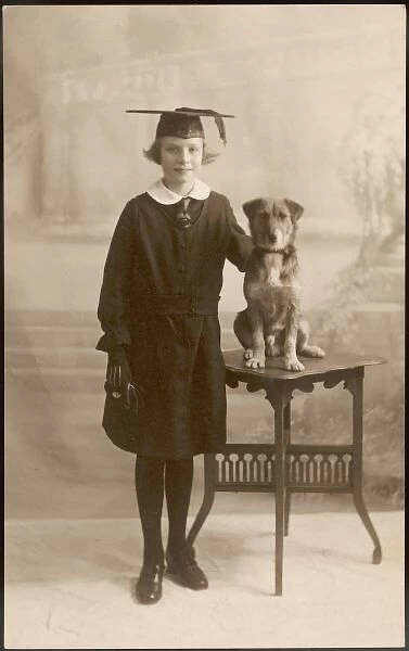 Lena and Dog 1923