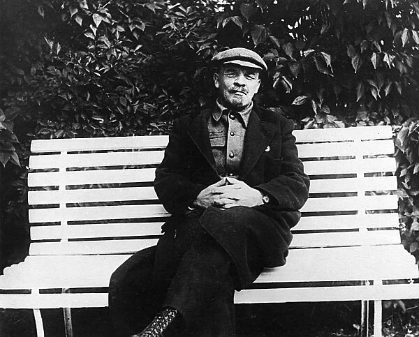 Lenin Sits on a Bench