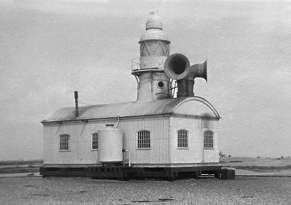 Lighthouse building at Dungeness, Kent