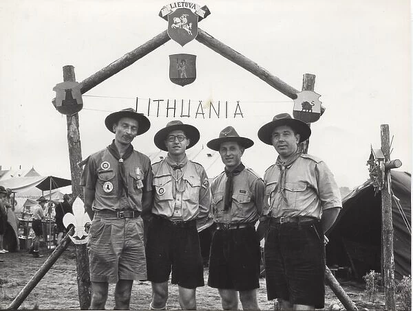 Lithuanian Scouts in Exile at camp