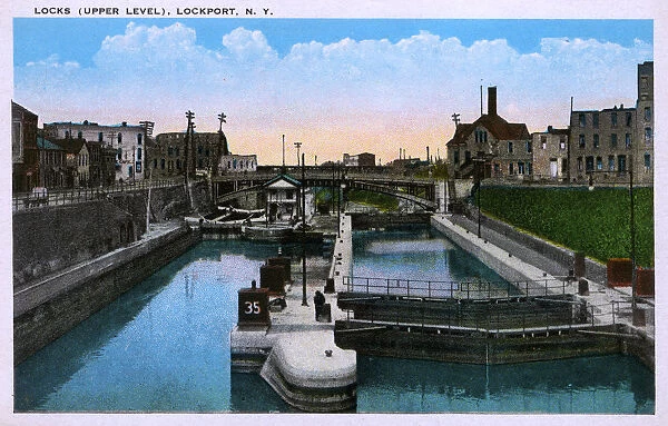 Lockport, Niagara County, New York, USA, Locks (Upper Level)