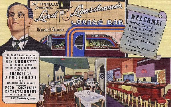 Lord Lansdownes Lounge Bar, Dayton, Ohio, USA