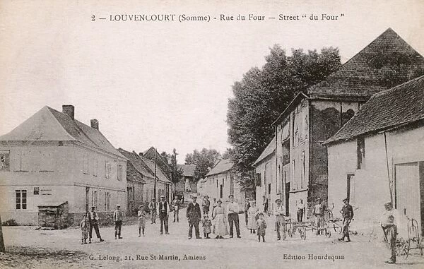 Louvencourt (Somme), France - Rue du Four