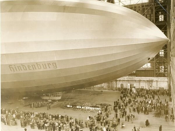 The LZ 129 Hindenburg at Lakehurst, New Jersey, 10 May 1?
