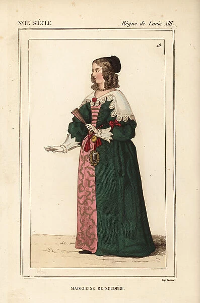 Madeleine de Scuderi, French writer, 1607-1701
