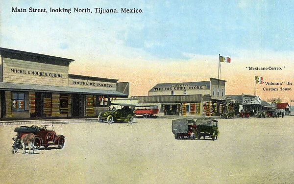 Main Street - looking North - Tijuana, Mexico