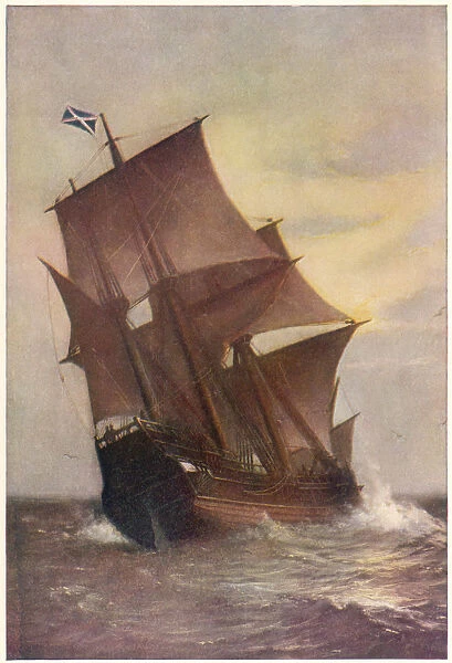 The Mayflower - transporting Pilgrim Fathers to New World