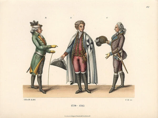 Mens fashions from the late 18th century