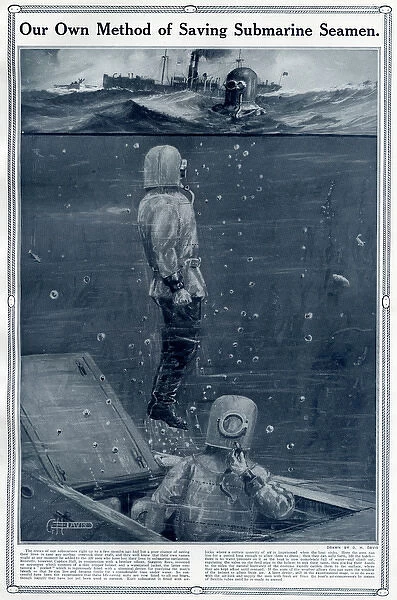 Method of saving submarine seamen by G. H. Davis