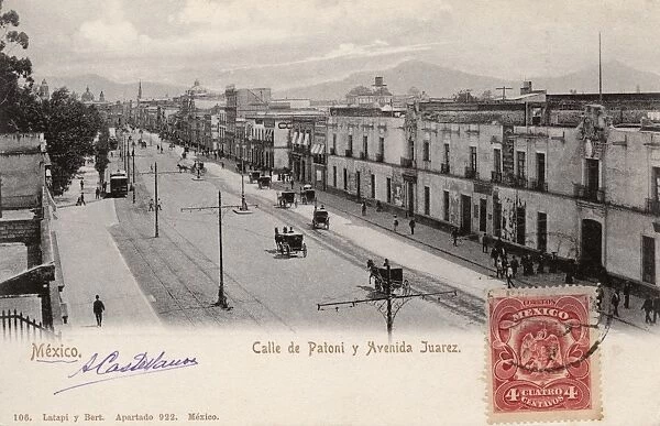 Mexico City - Calle de Patoni and Avenida Juarez