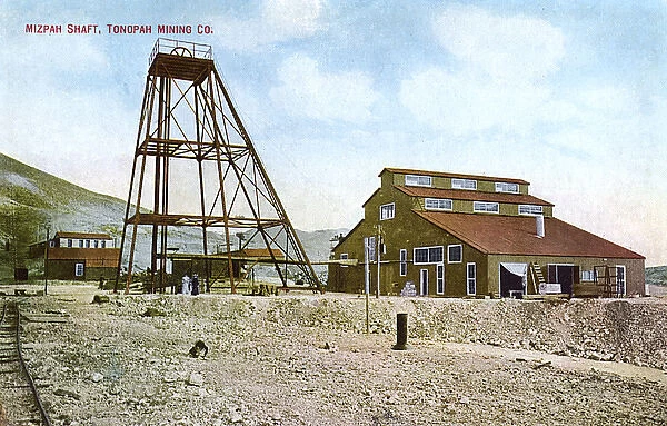 Mizpah Shaft, Tonopah Mining Company, Nevada, USA