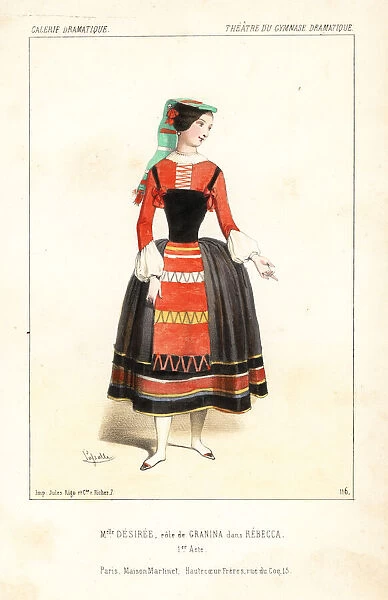 Mlle. Desiree as Gianina in Rebecca, 1844