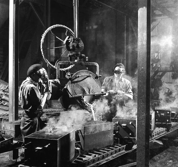 Molten Metal on a Production Line